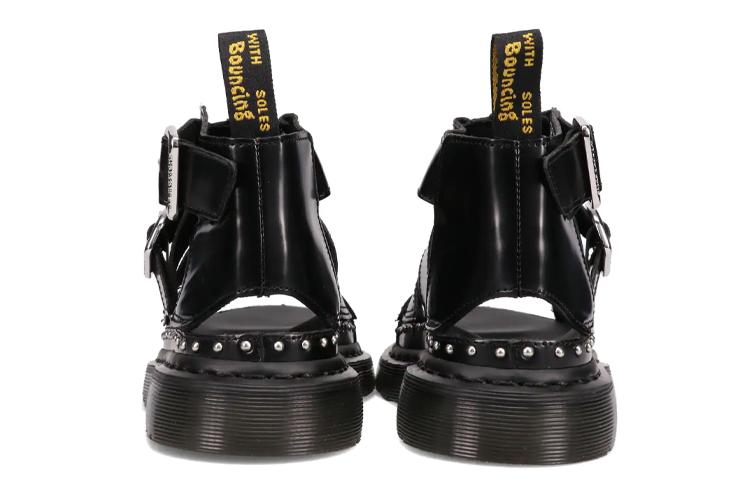 Сандалии женские Dr.Martens 26566001 черные-серебристые, 37 EU