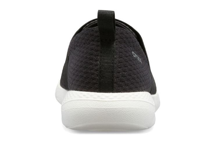 Кроссовки женские Crocs LiteRide Casual Shoes черно-белые, 34-35 EU