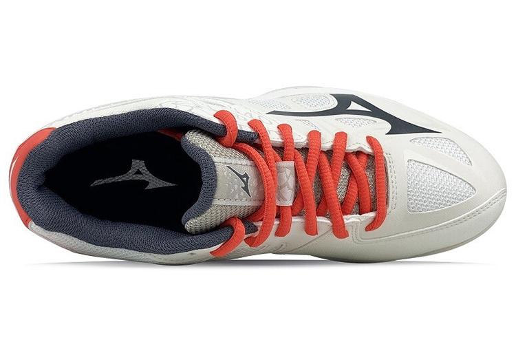 Кроссовки женские Mizuno Thunder Blade 2 белые, красные, серые, 44 EU