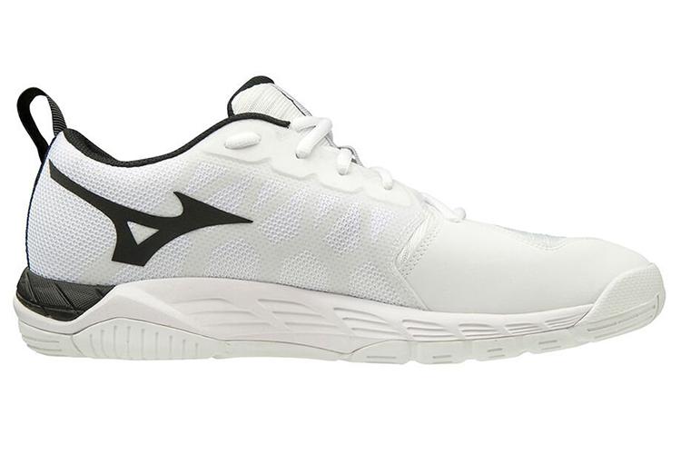 Кроссовки унисекс Mizuno Wave Supersonic 2 белые черные, 41 EU
