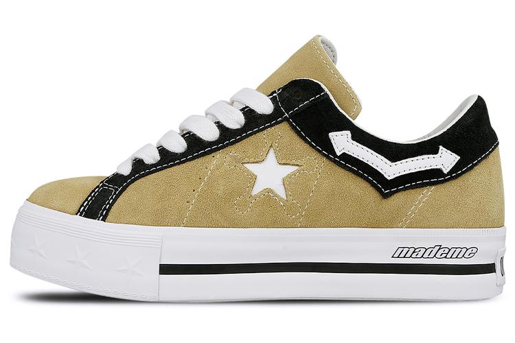 Кеды женские Converse One Star Platform Low MadeMe коричневые