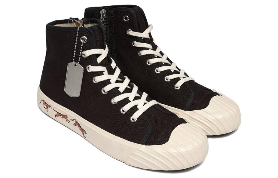 Кеды мужские KENZO FC65SN020F50.99 черные с белым, 41 EU