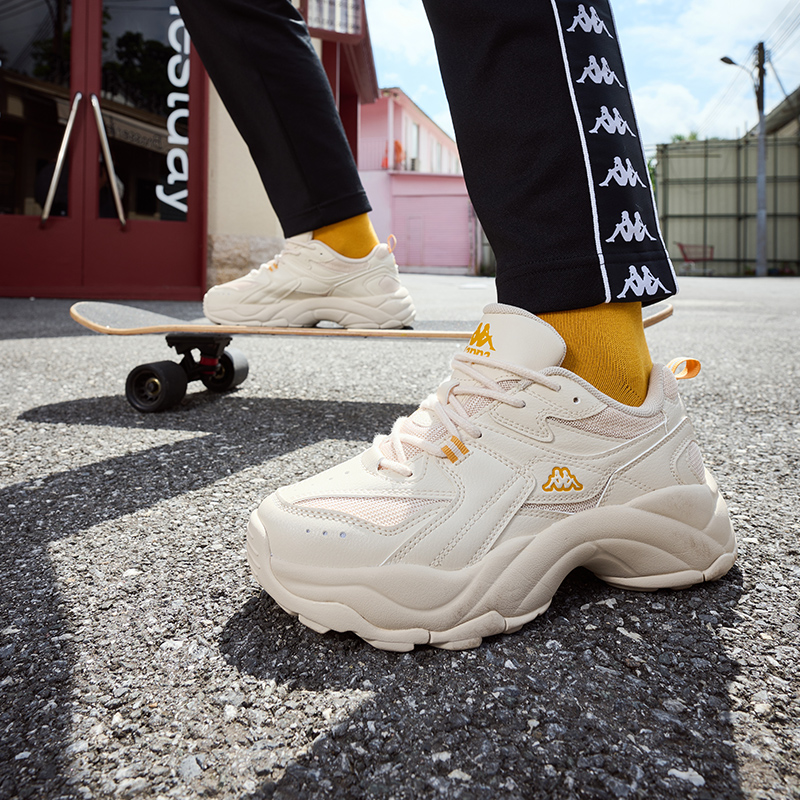 Кроссовки женские Kappa K0D65MC28-027 бежево-жёлтые, 40 EU