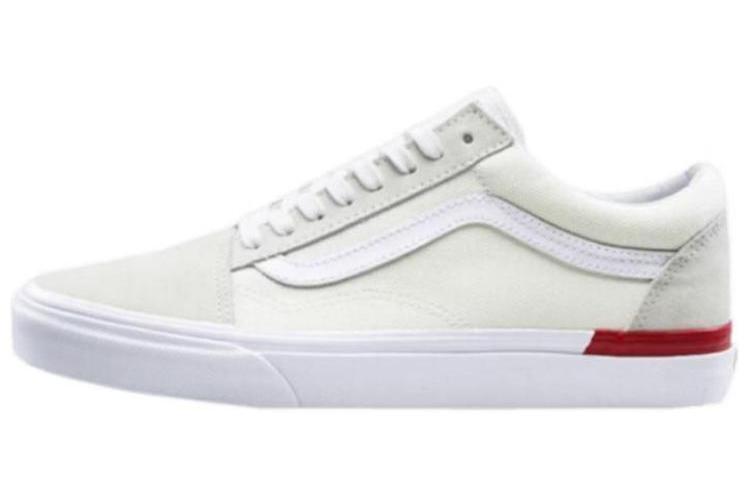 Кроссовки мужские Vans Old Skool Split Foxing белые и красные, 45 EU
