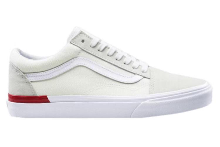 Кроссовки мужские Vans Old Skool Split Foxing белые и красные, 45 EU