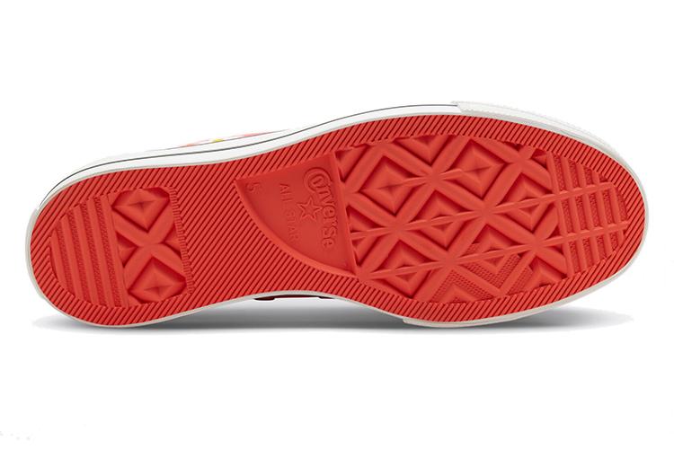 Кеды женские Converse Chuck Taylor All Star Platform High Camp Daisies красные, 36 EU