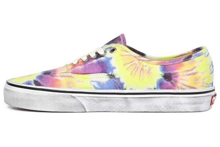 Кеды унисекс Vans Authentic Washed желто-фиолетовые