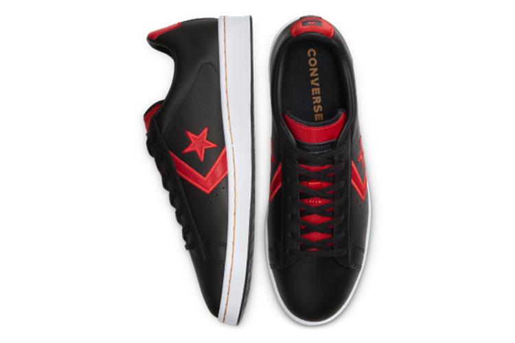 Кеды унисекс Converse Pro Leather черные, красные, белые, 35 EU