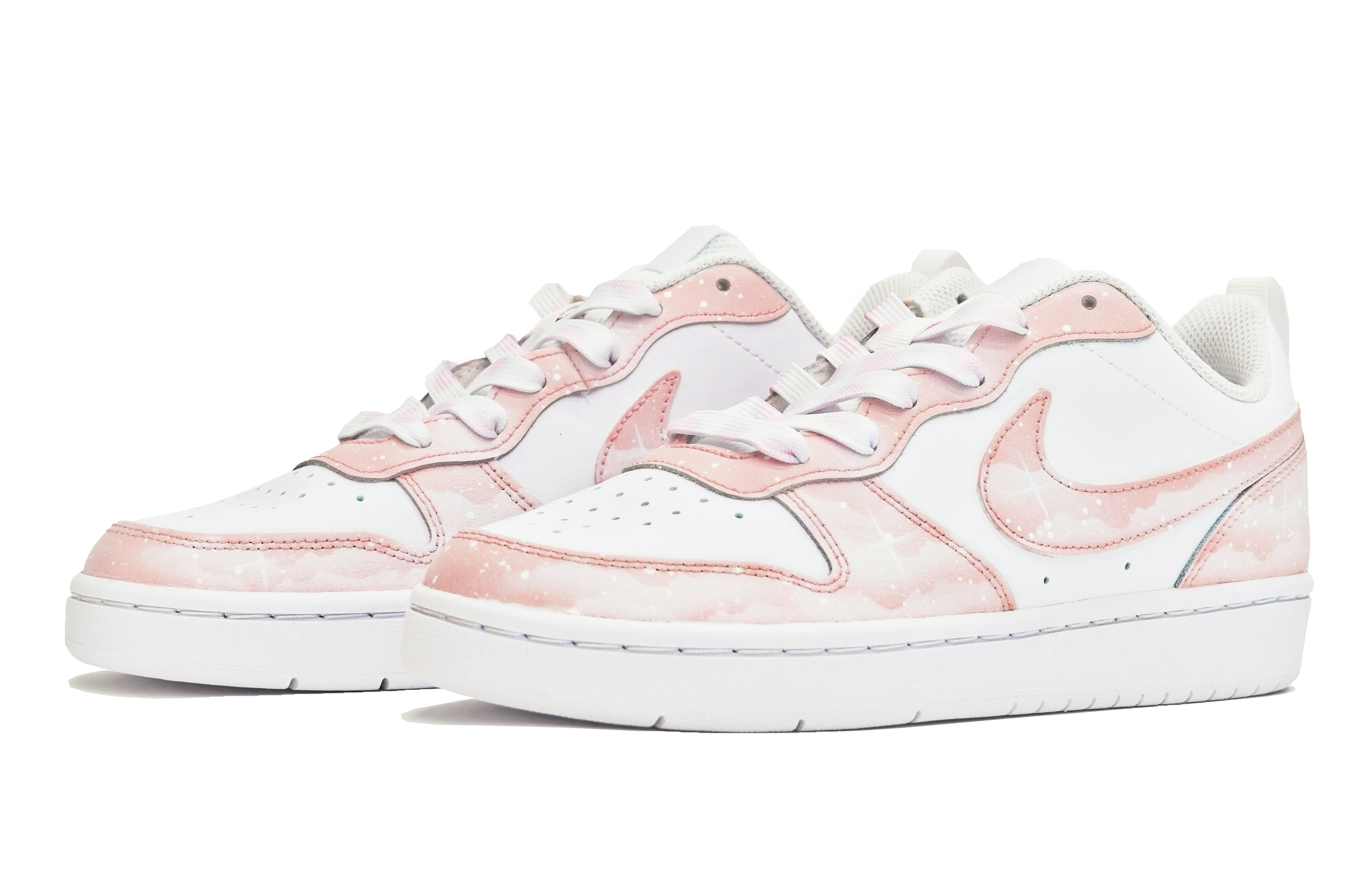 Кеды женские Nike Court Borough Low ABLOODING розовые, 38.5 EU