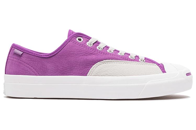 Кеды унисекс Converse Jack Purcell Pro белые, фиолетовые, 35 EU