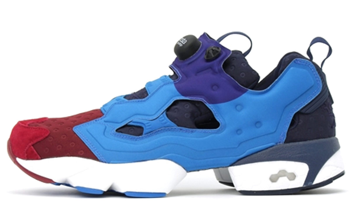 Кроссовки женские Reebok InstaPump Fury Asym, синие-красные, 40 EU