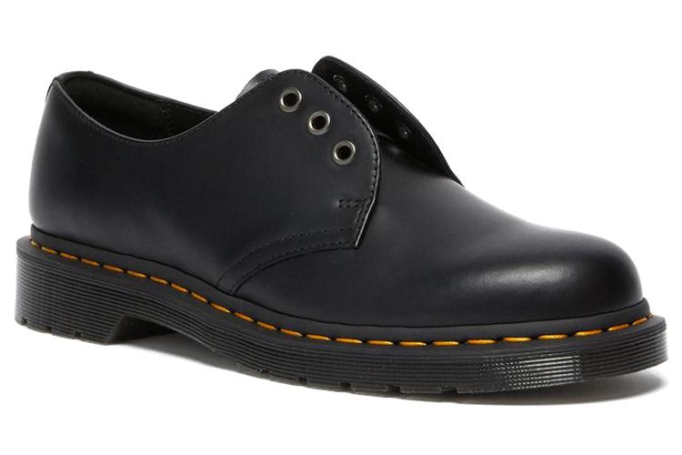 Ботинки мужские Dr. Martens 1461 Elastic Smooth черные-желтые, 36 EU