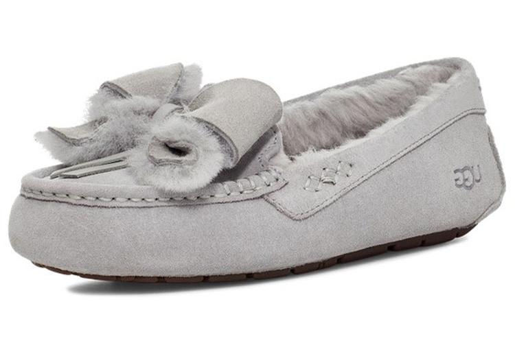Тапочки женские UGG Ansley Bow Slipper светло-серые, 39 EU