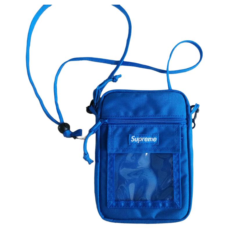 Сумка унисекс Supreme SS19 синяя, One Size EU