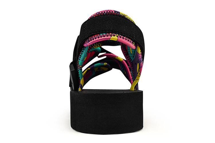 Сандалии женские Kappa K0A25LL01D-990 черные, зеленые, красные, желтые, 36 EU