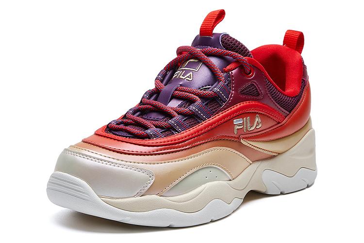 Кроссовки женские FILA Ray красные коричневые, 39 EU