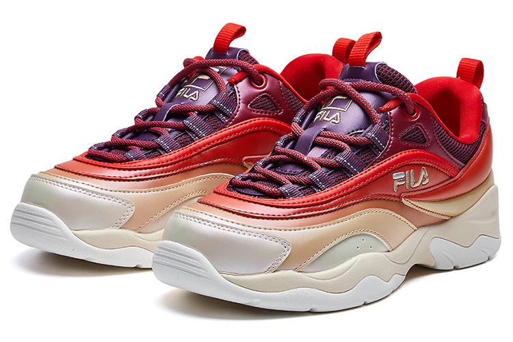 Кроссовки женские FILA Ray красные коричневые, 39 EU