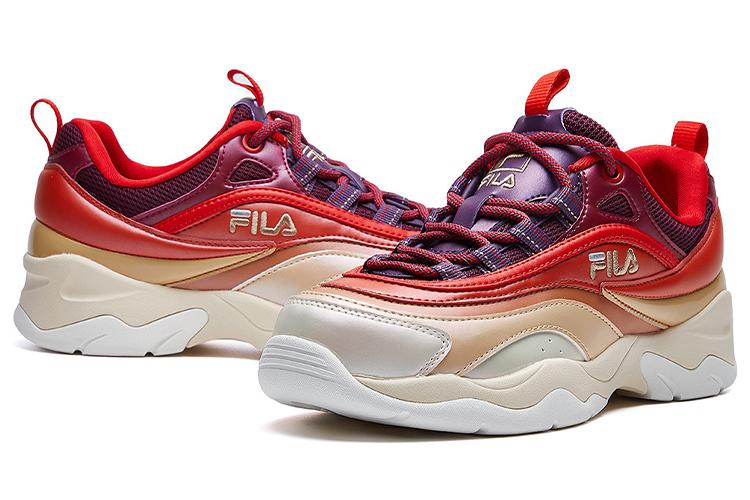 Кроссовки женские FILA Ray красные коричневые, 39 EU