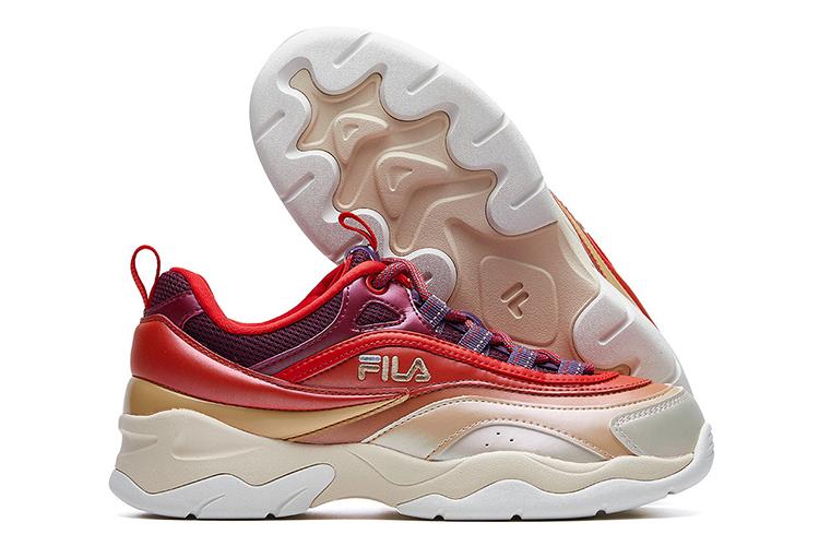 Кроссовки женские FILA Ray красные коричневые, 39 EU