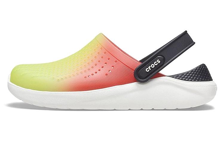 Шлепанцы унисекс Crocs LiteRide Clog орхидово-оранжевый градиент