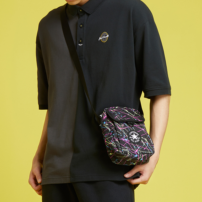 Сумка унисекс Converse 10021546-A01 черная, размер Regular