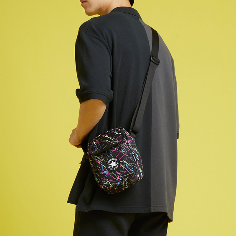 Сумка унисекс Converse 10021546-A01 черная, размер Regular