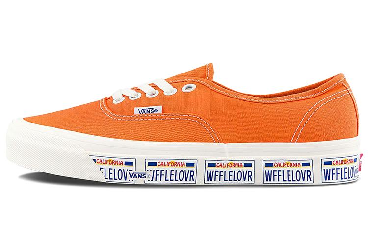 Кеды унисекс Vans Authentic 44 DX Anaheim Factory Vanity Plate оранжевые тигровые, 41 EU