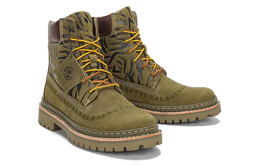 Ботинки женские Timberland x Clot Future73 Timberloop оливковые, 37.5 EU