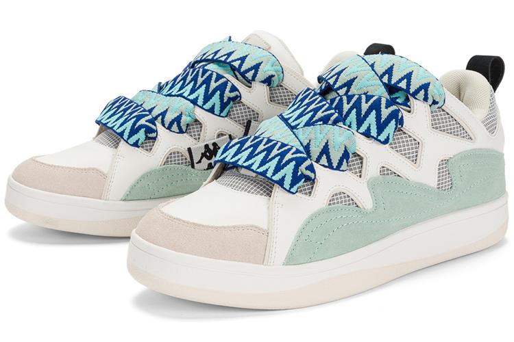 Кеды унисекс Kappa Capa серые и зелёные, 40 EU