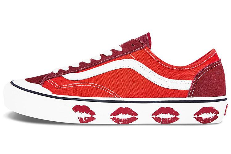 Кеды унисекс Vans Style 36 Decon SF Lip Print красные