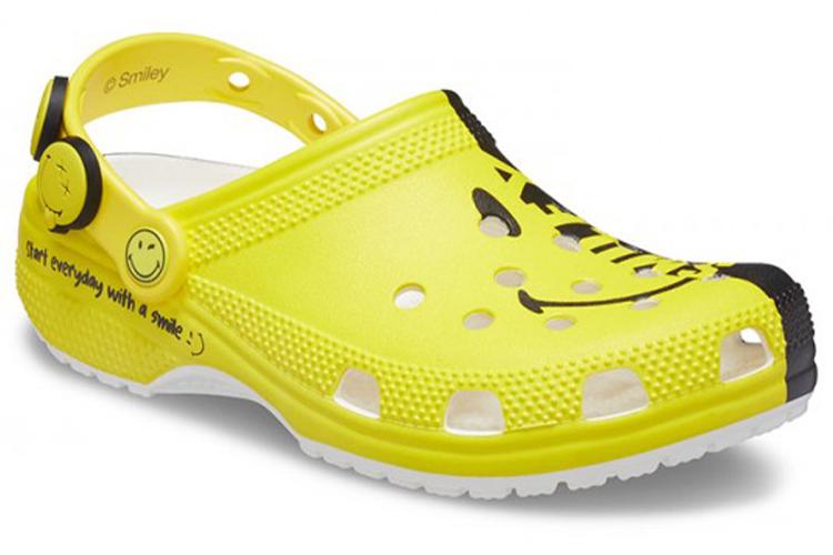 Шлепанцы унисекс Crocs X Classic 2 желтые черные белые, 41-42 EU