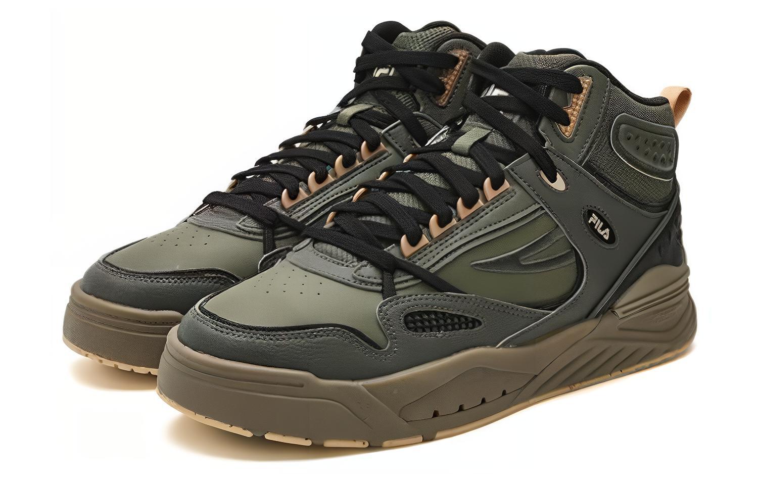 Кеды мужские FILA Slam Mid темно-зеленые, 41 EU