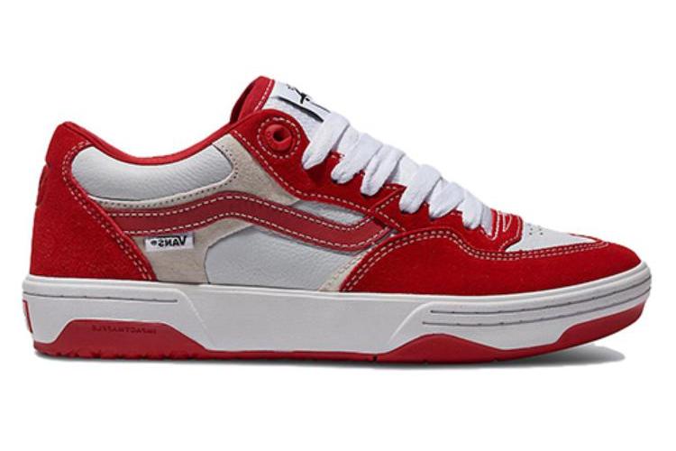 Кроссовки унисекс Vans Skate Rowan 2 белые, красные, 34.5 EU