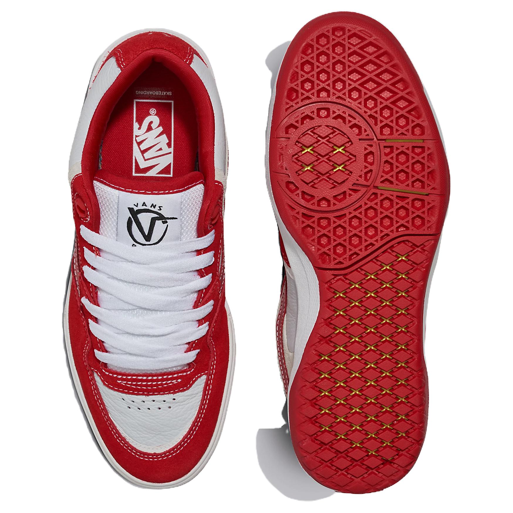 Кроссовки унисекс Vans Skate Rowan 2 белые, красные, 34.5 EU