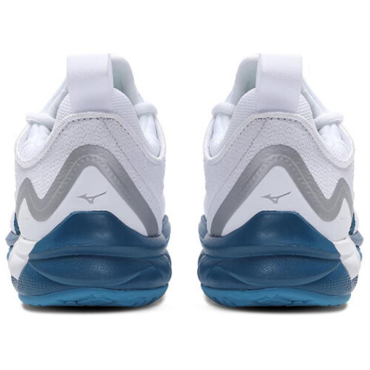 Кроссовки унисекс Mizuno Wave Luminous 2 бело-синие, 46 EU
