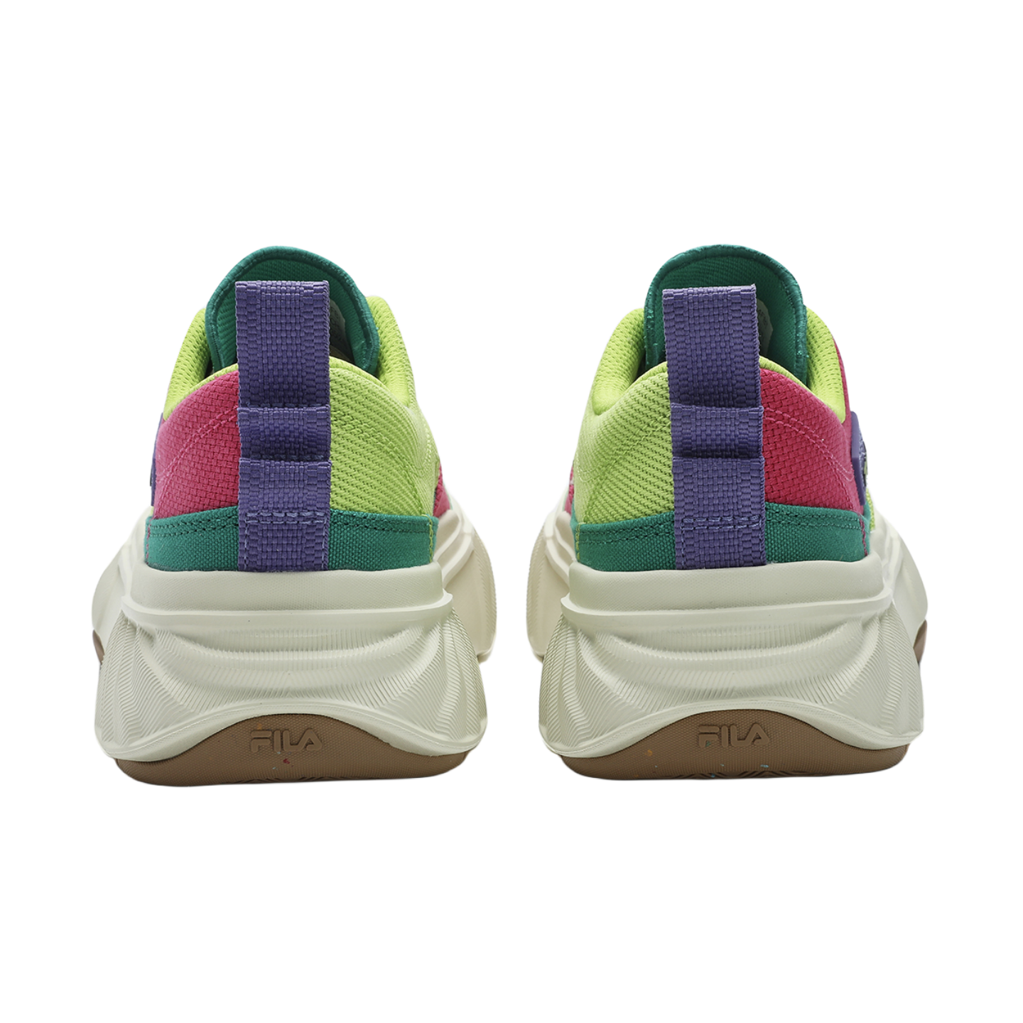 Кеды женские FILA Fosso Chuanxing зелено-розовые, 35.5 EU