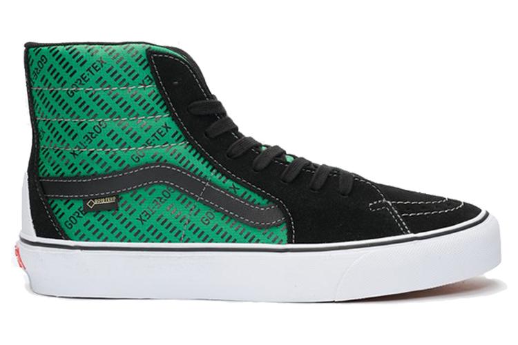 Кеды унисекс Vans Sk8-Hi Gore-Tex черные, зеленые, 42 EU
