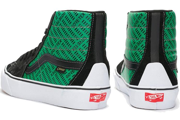 Кеды унисекс Vans Sk8-Hi Gore-Tex черные, зеленые, 42 EU