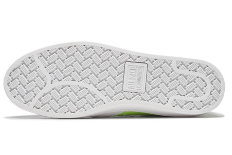 Кроссовки унисекс Converse Pro Leather Low белые с неоново-зеленым, 44.5 EU