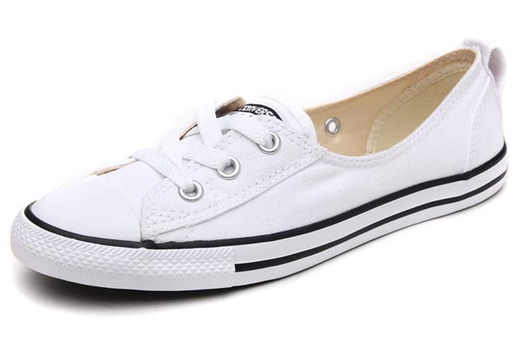 Кеды женские Converse All Star противоскользящие низкие белые, черные, 37 EU