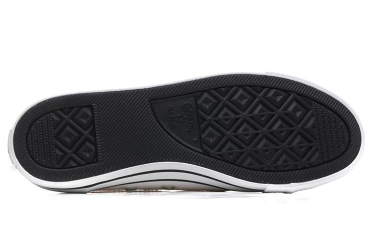 Кеды женские Converse All Star противоскользящие низкие белые, черные, 37 EU