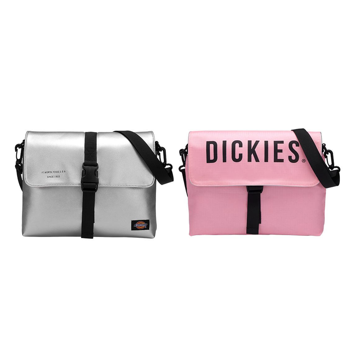 Сумка унисекс Dickies 191U90LBB11SL02- розово-серебристая