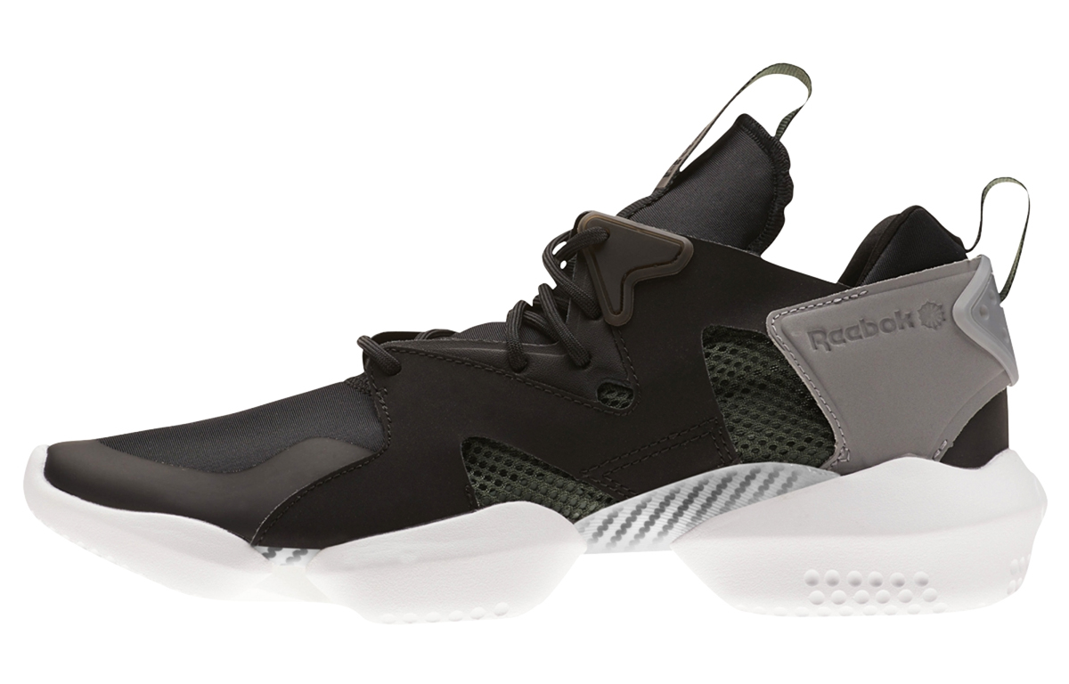 Кроссовки унисекс Reebok 3D Op Lite серые, черные, зеленые, 35 EU