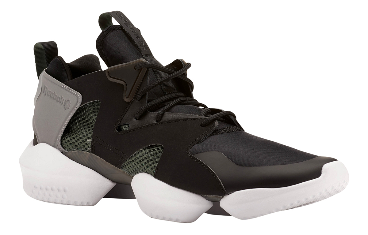 Кроссовки унисекс Reebok 3D Op Lite серые, черные, зеленые, 35 EU