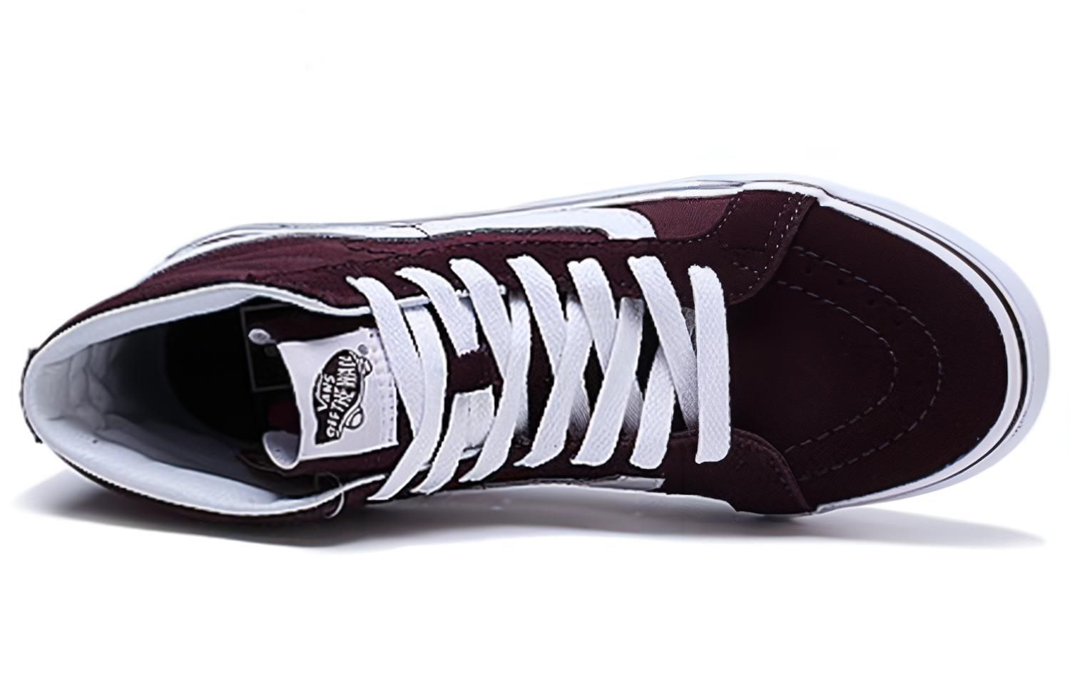 Кеды женские Vans SK8-Hi Slim бордовые, 39 EU