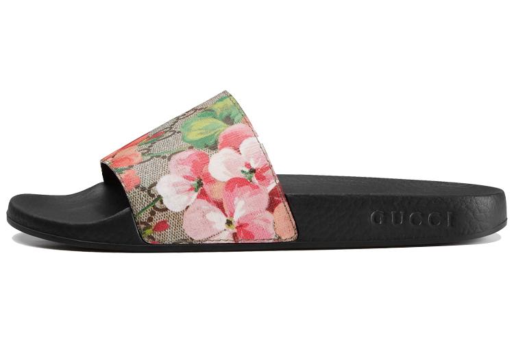 Шлепанцы женские GUCCI GG Supreme Slide Blooms, 35 EU