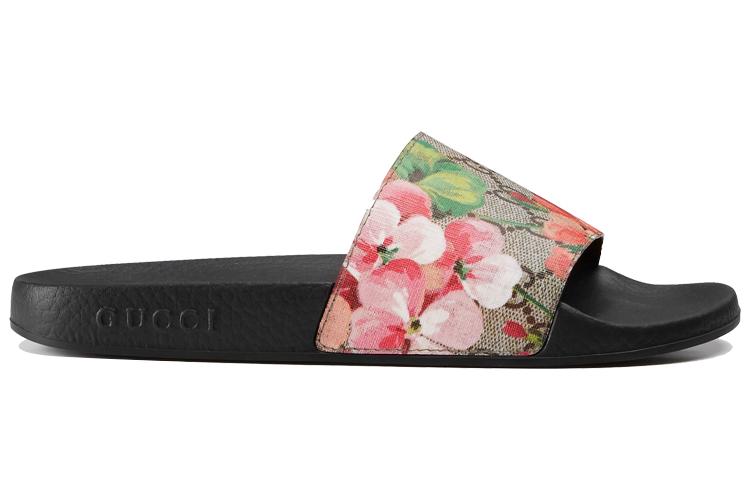 Шлепанцы женские GUCCI GG Supreme Slide Blooms, 35 EU