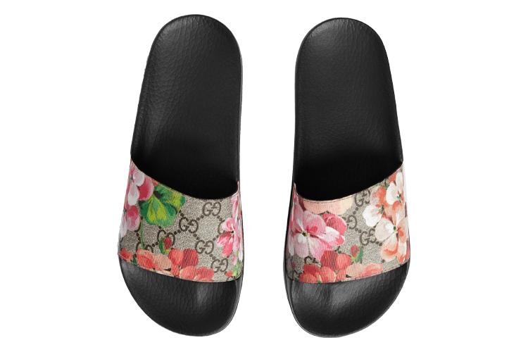 Шлепанцы женские GUCCI GG Supreme Slide Blooms, 35 EU