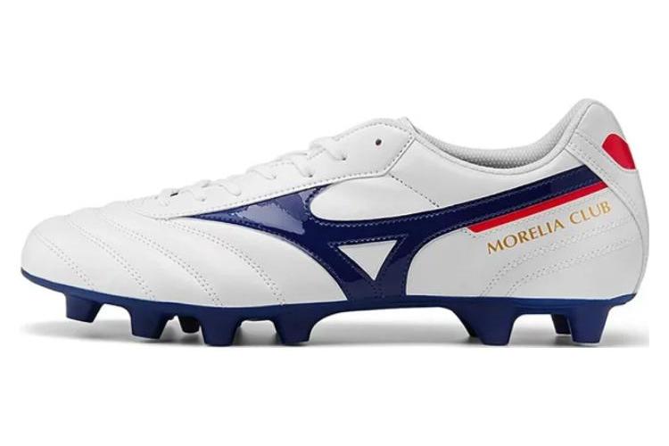 Футбольные бутсы мужские Mizuno Morelia Club белые-голубые, 40 EU