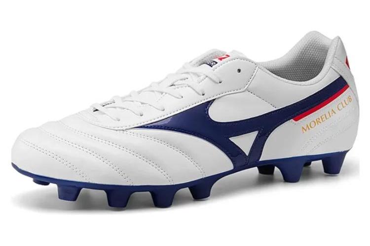 Футбольные бутсы мужские Mizuno Morelia Club белые-голубые, 40 EU